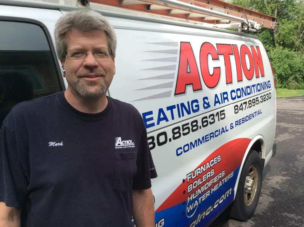 Slide of Action Heating and Air Conditioning