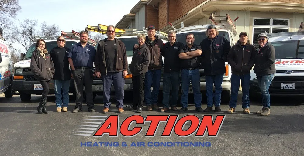 Slide of Action Heating and Air Conditioning