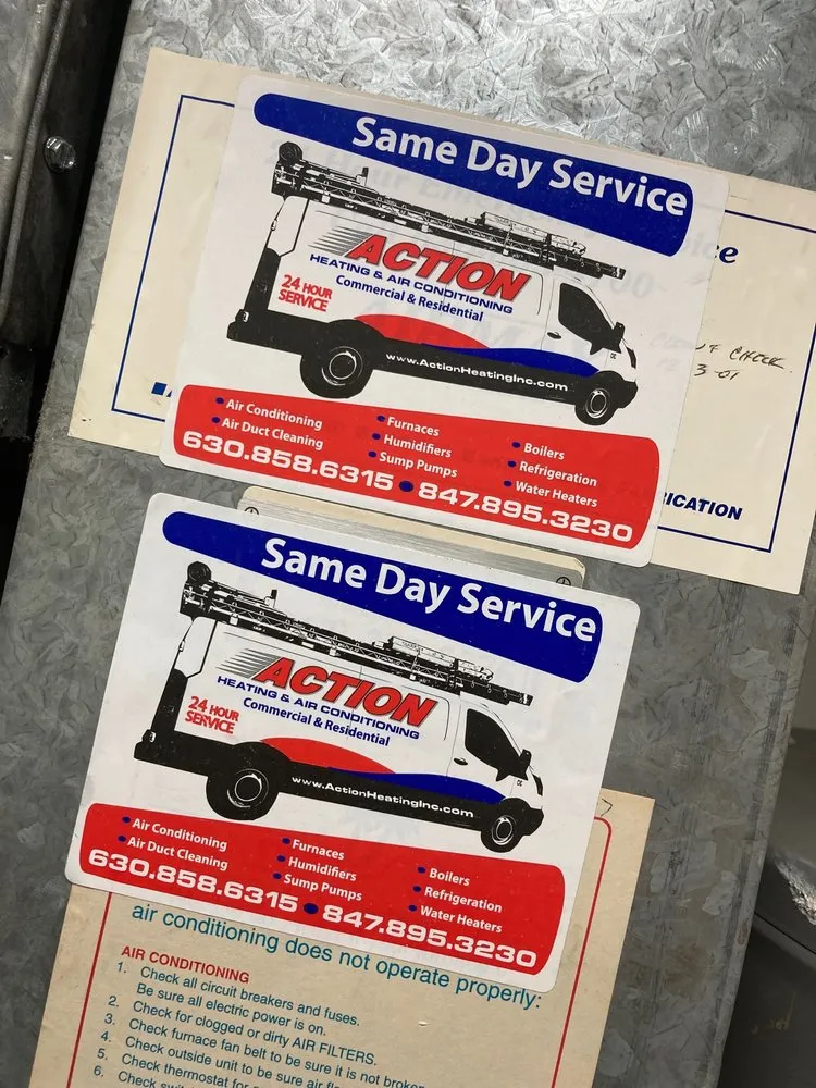 Slide of Action Heating and Air Conditioning