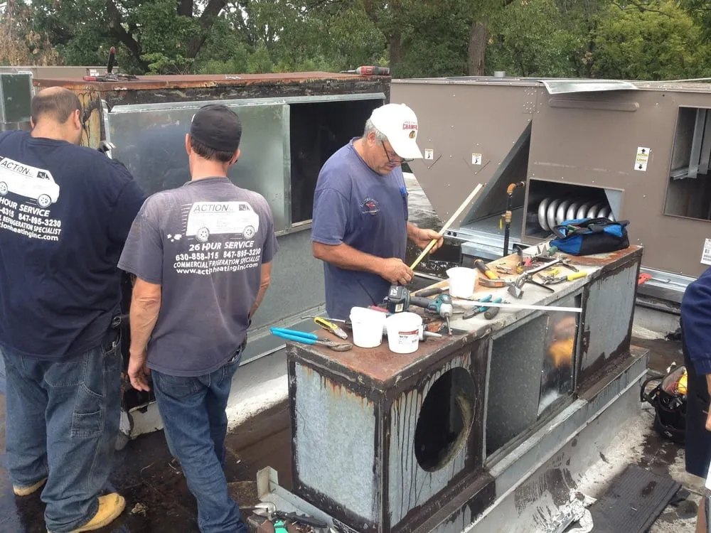 Slide of Action Heating and Air Conditioning