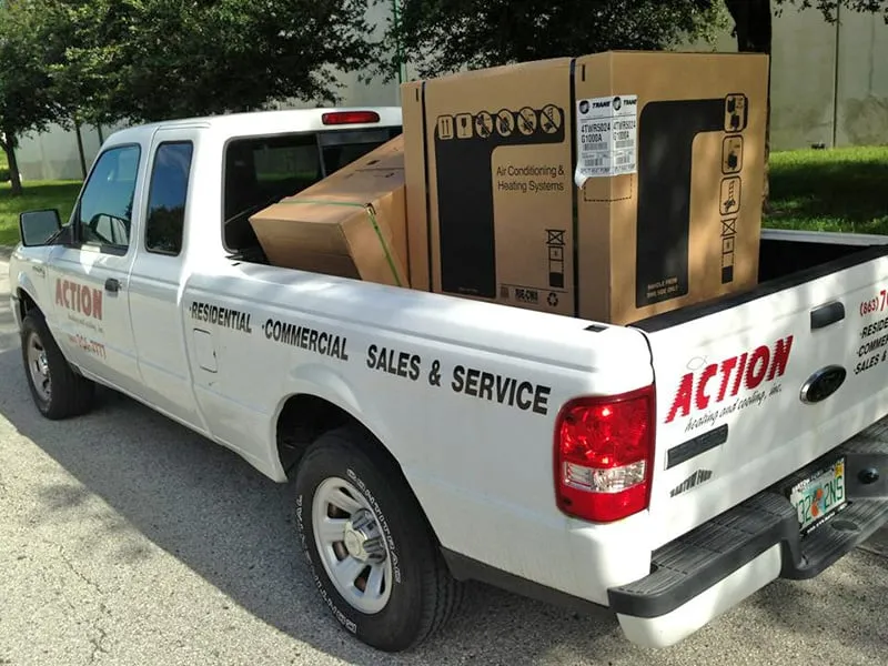 Slide of Action Heating and Cooling