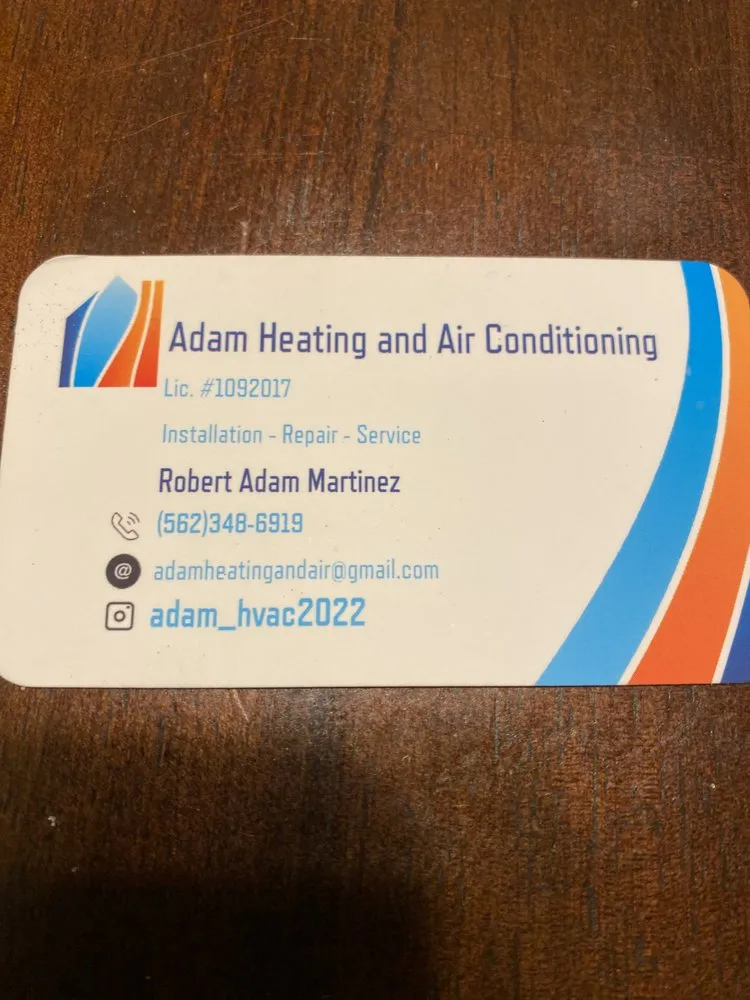 Slide of Adam Heating and Air Conditioning