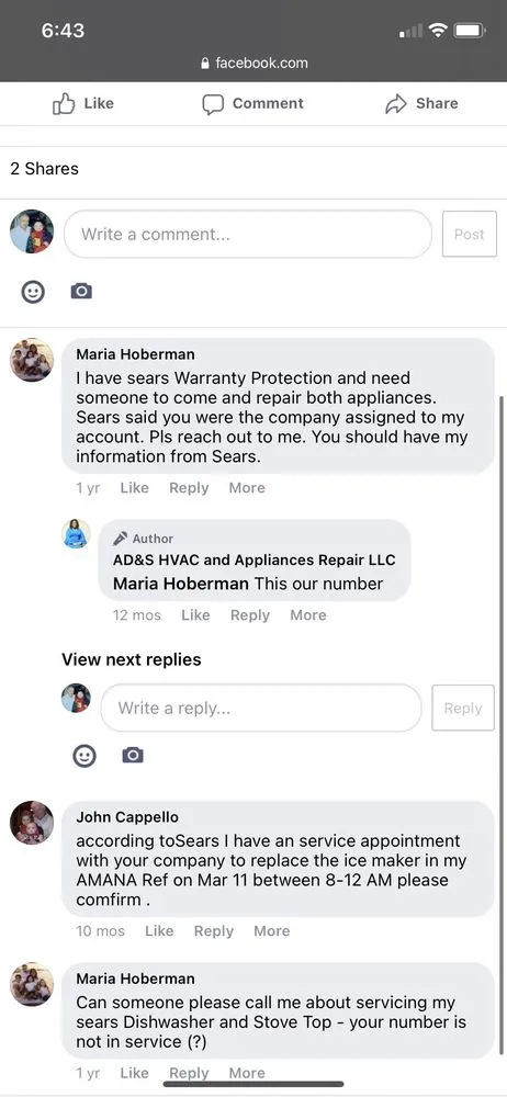 Slide of AD&S HVAC and Appliances Repair