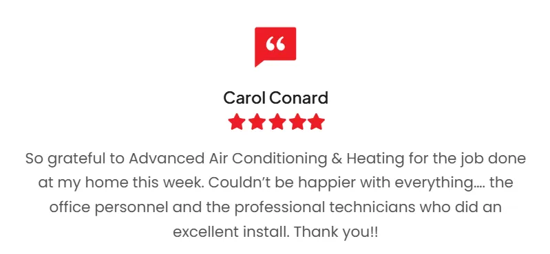 Slide of Advanced Air Conditioning, Heating & Refrigeration