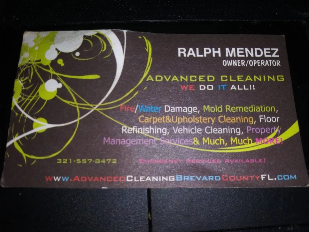 Slide of Advanced Cleaning of Brevard