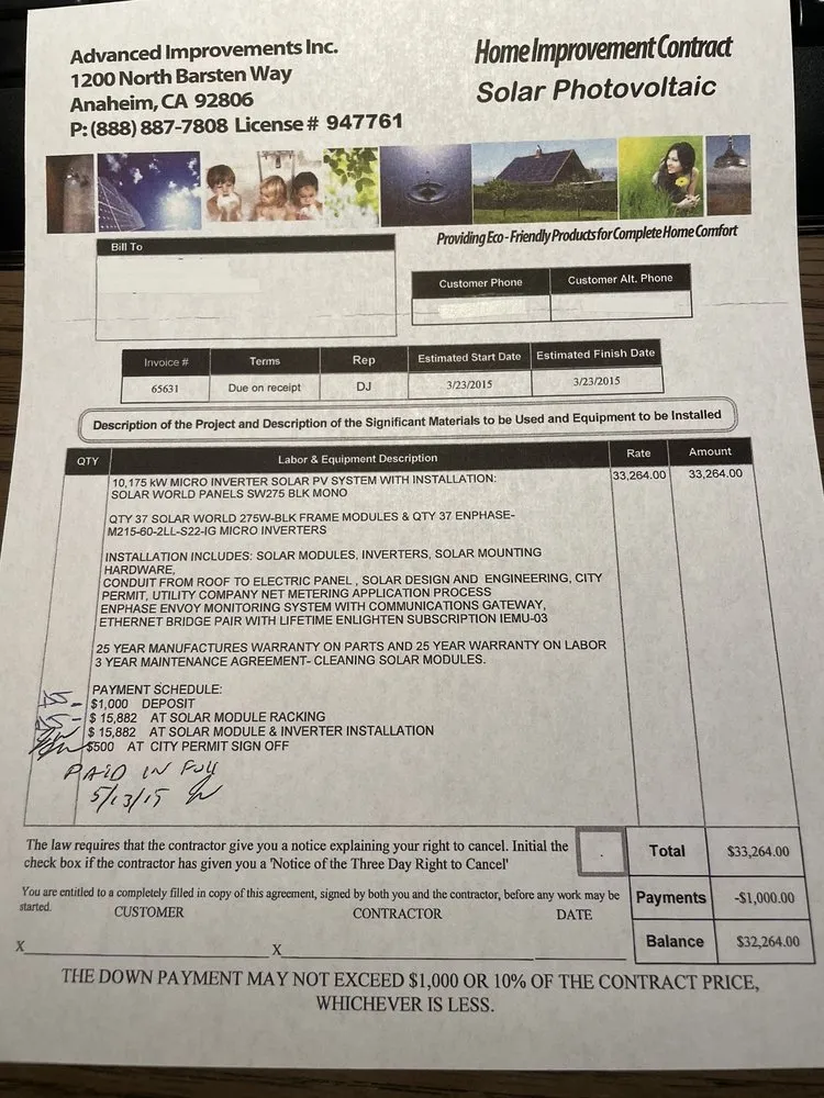 Slide of Advanced Improvements