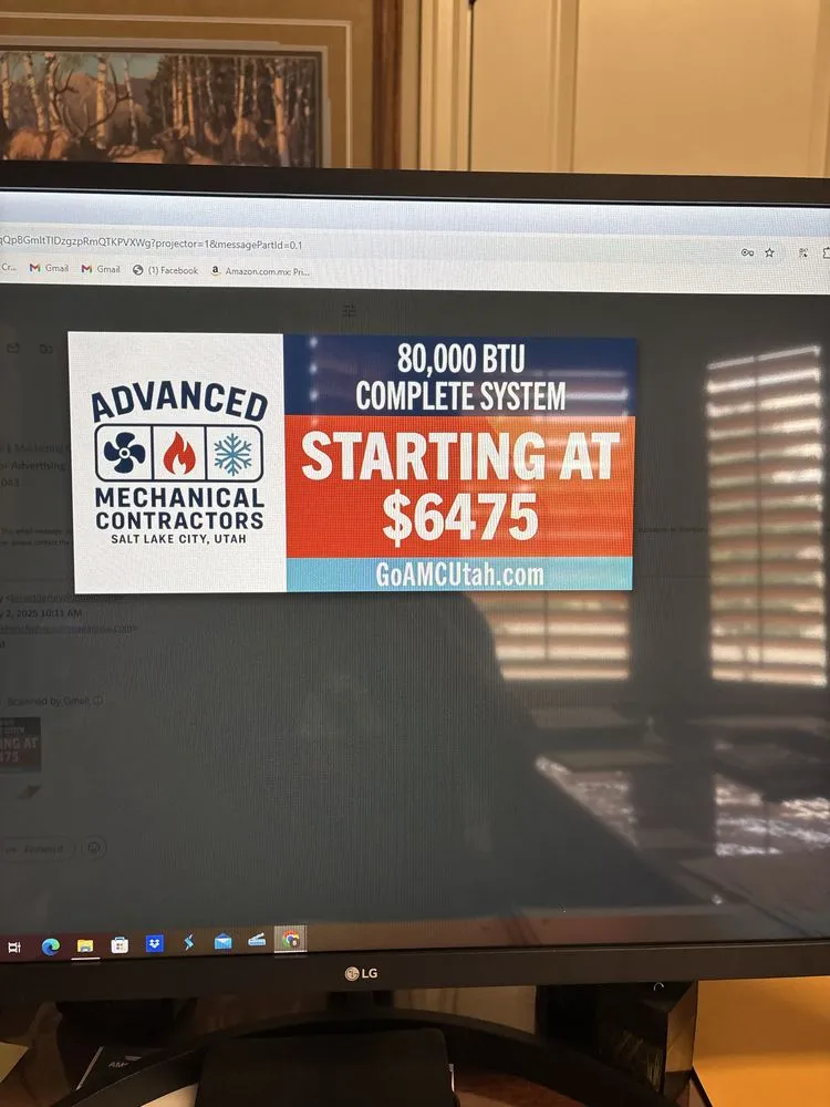 Slide of Advanced Mechanical Contractors