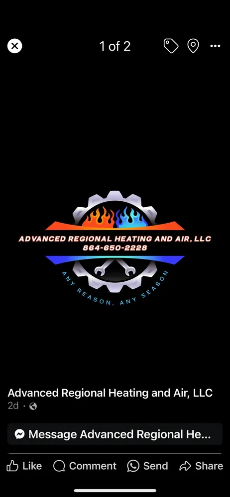 Slide of Advanced Regional Heating and Air