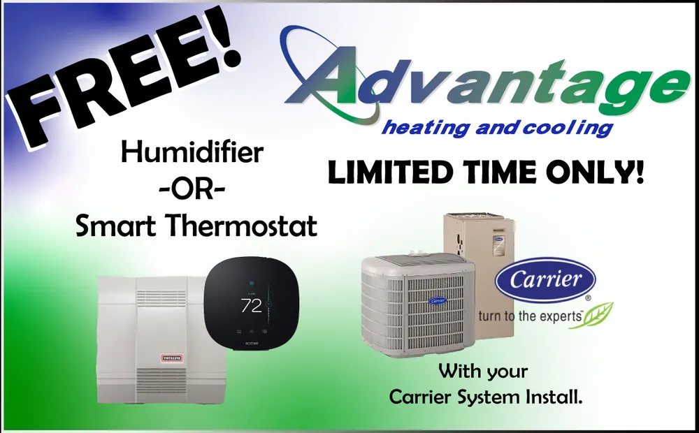 Slide of Advantage Heating and Cooling