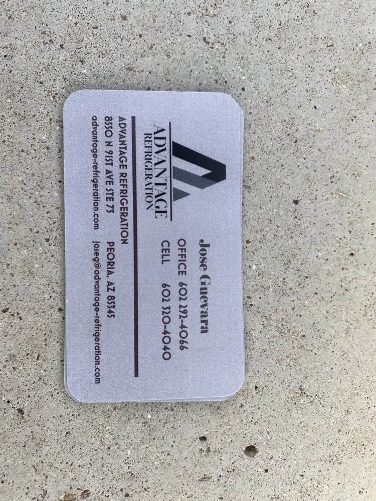 Slide of Advantage Refrigeration