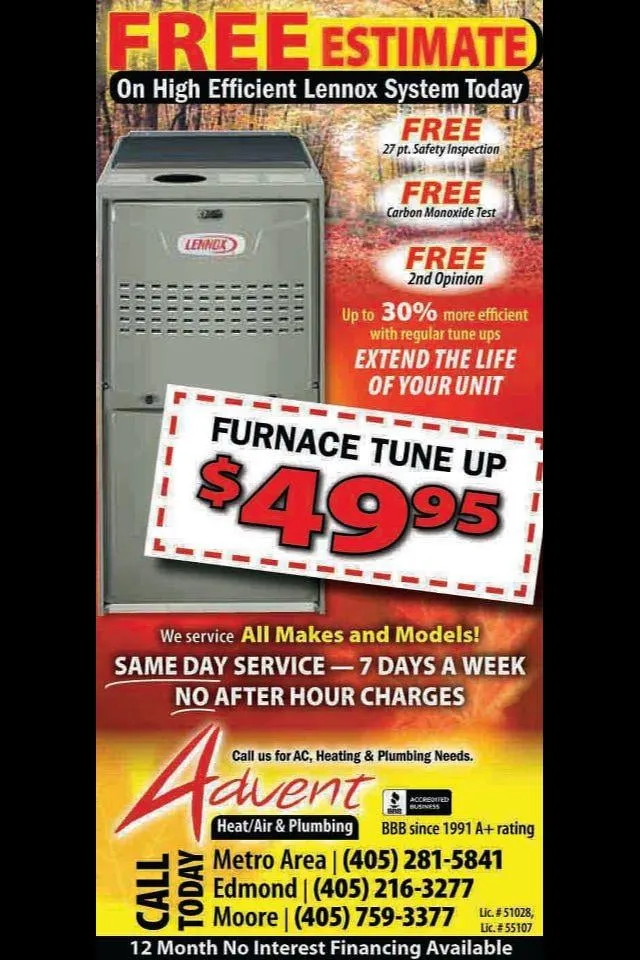 Slide of Advent Heat Air, Plumbing & Electric