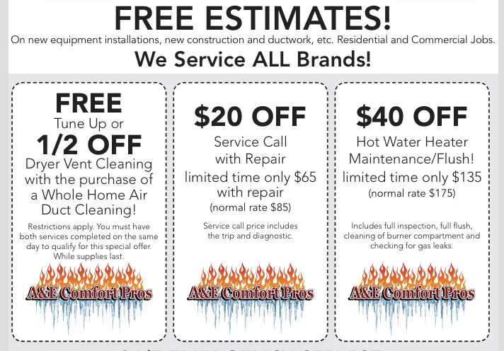 Slide of A&E Comfort Pros