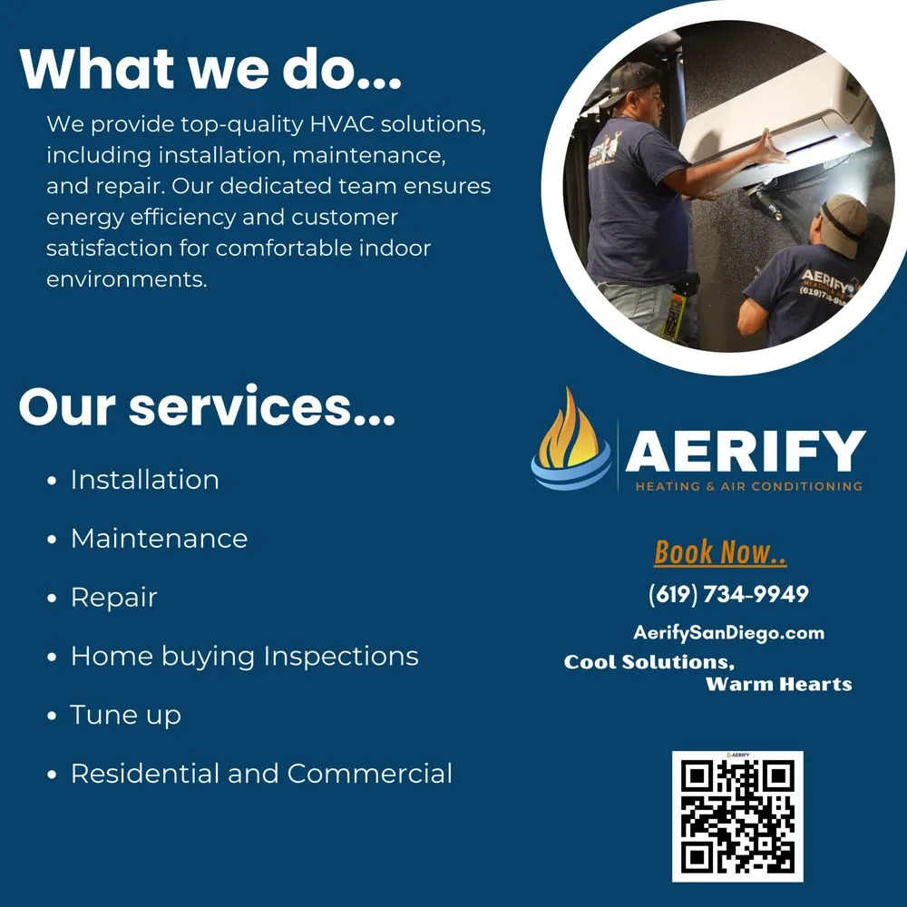 Slide of Aerify Heating and Air