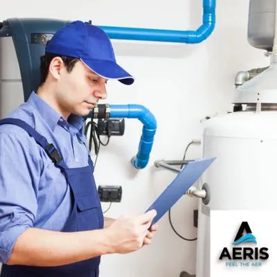 Aeris Heating and Air Conditioning Logo