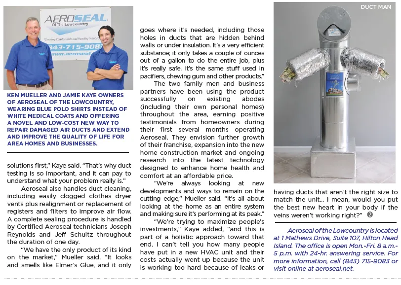 Slide of Aeroseal of the Lowcountry