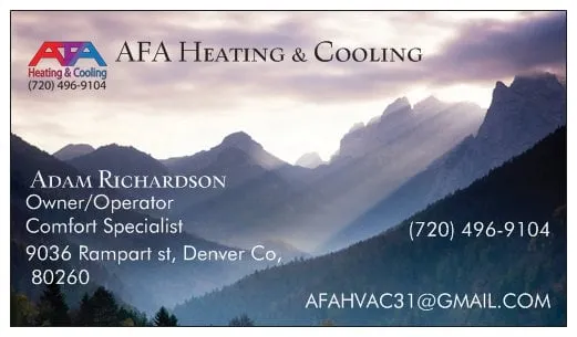 Slide of AFA Heating and Cooling