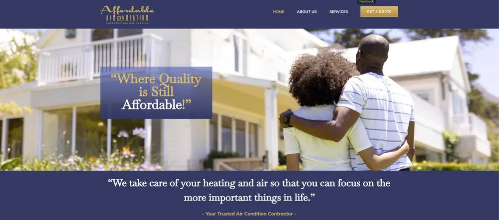 Slide of Affordable AC and Heating