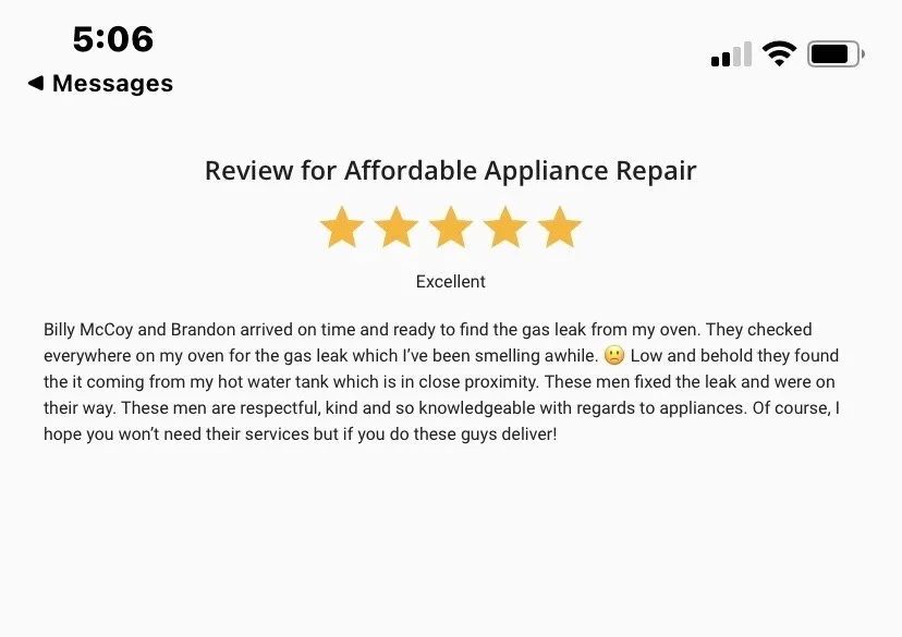 Slide of Affordable Appliance Repair