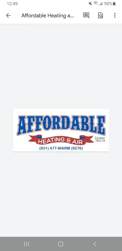 Slide of Affordable Heating & Air