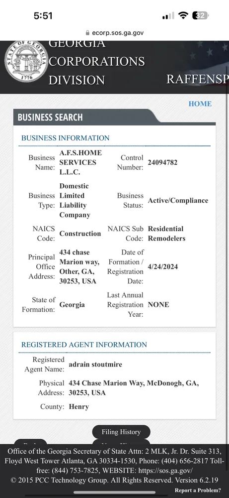 Slide of A.F.S Home Services