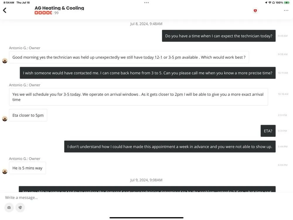 Slide of AG Heating & Cooling