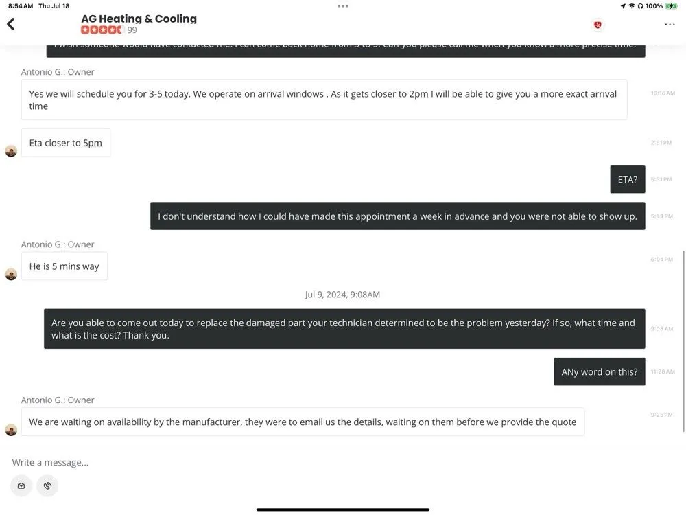 Slide of AG Heating & Cooling