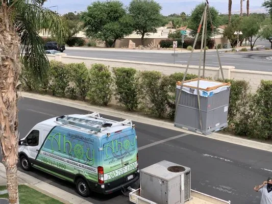 Ahoy Air Conditioning, Heating and Plumbing Logo