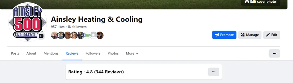 Slide of Ainsley Heating & Cooling