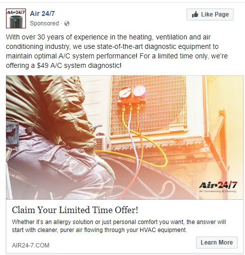 Slide of Air 24/7 Air Conditioning & Heating