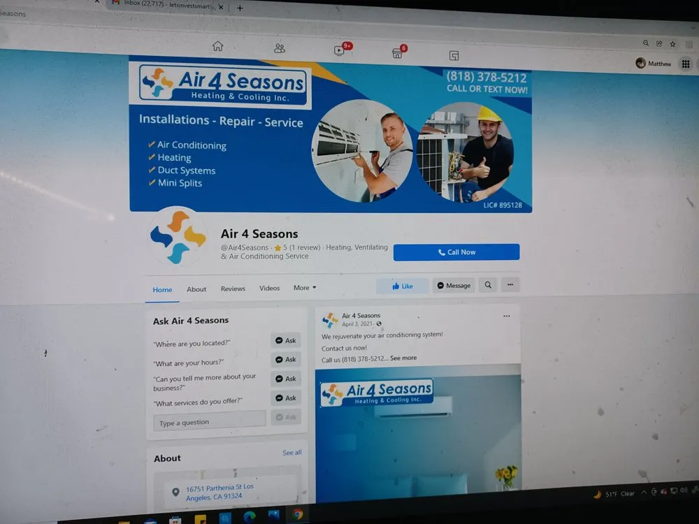 Slide of Air 4 Seasons Heating & Cooling