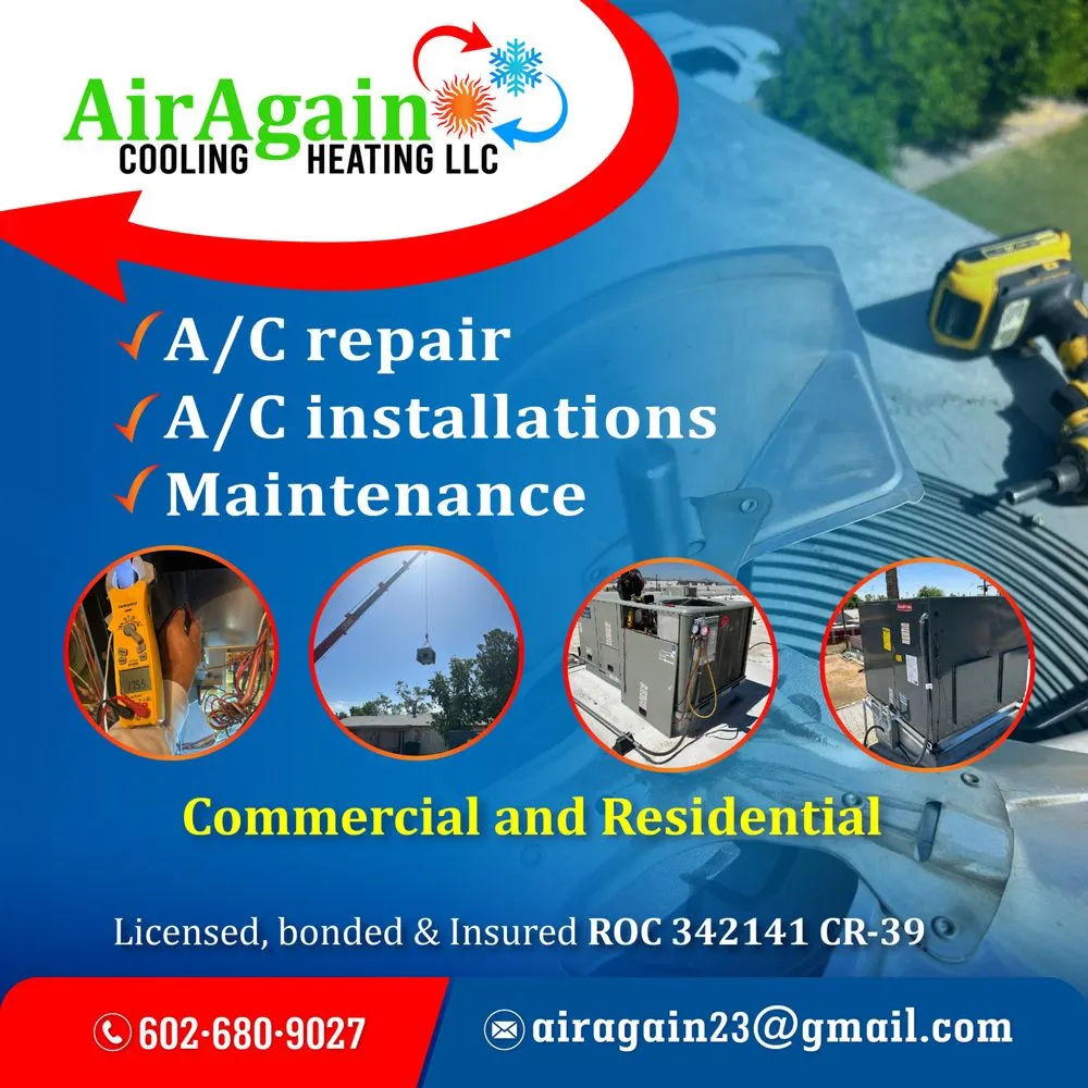 Slide of Air Again Cooling & Heating