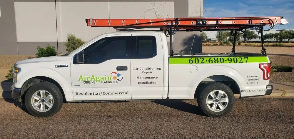 Slide of Air Again Cooling & Heating