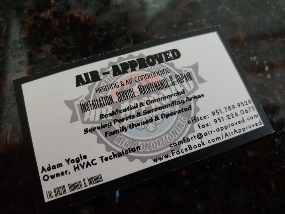 Slide of Air-Approved Heating and Air