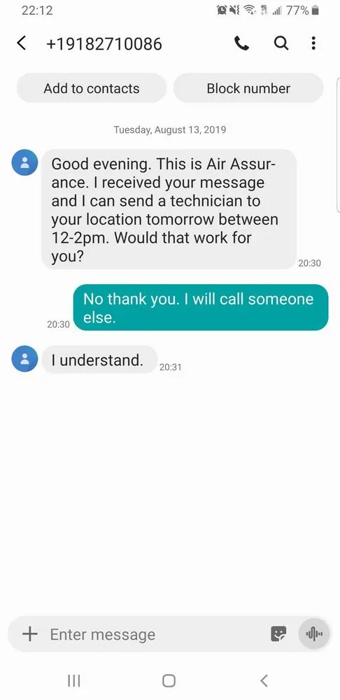 Slide of Air Assurance Heating, Air Conditioning & Plumbing