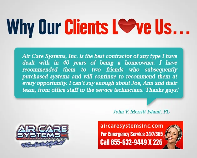 Slide of Air Care Systems