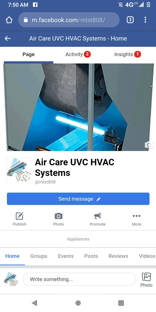 Slide of Air Care UVC HVAC Systems
