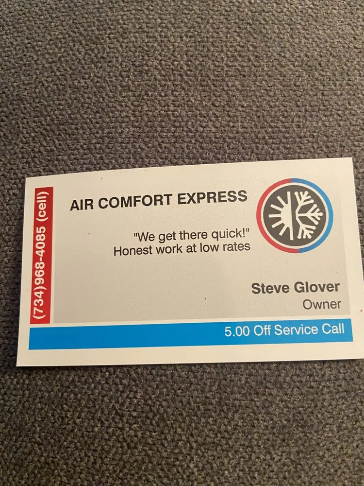 Slide of Air Comfort Express