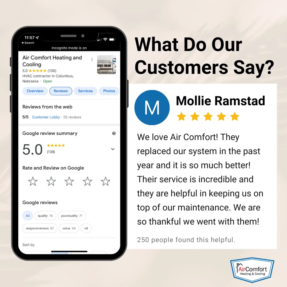 Slide of Air Comfort Heating & Cooling