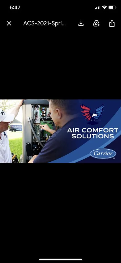 Slide of Air Comfort Solutions