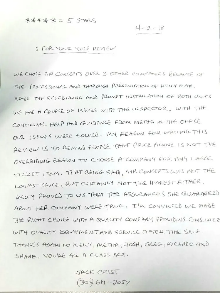 Slide of Air Concepts