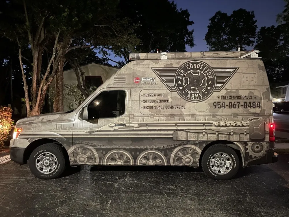 Slide of Air Condition Army