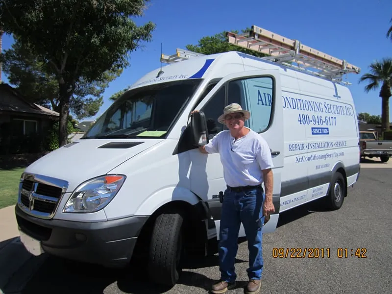 Slide of Air Conditioning Security