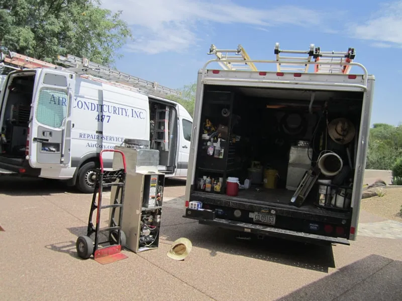 Slide of Air Conditioning Security