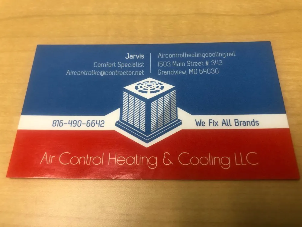 Slide of Air Control Heating and Cooling