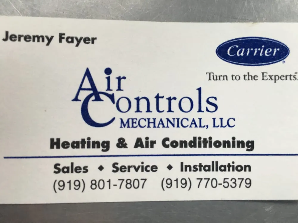 Slide of Air Controls Mechanical