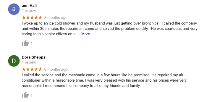 Slide of Air Cooling Mechanical Heating & Air Conditioning