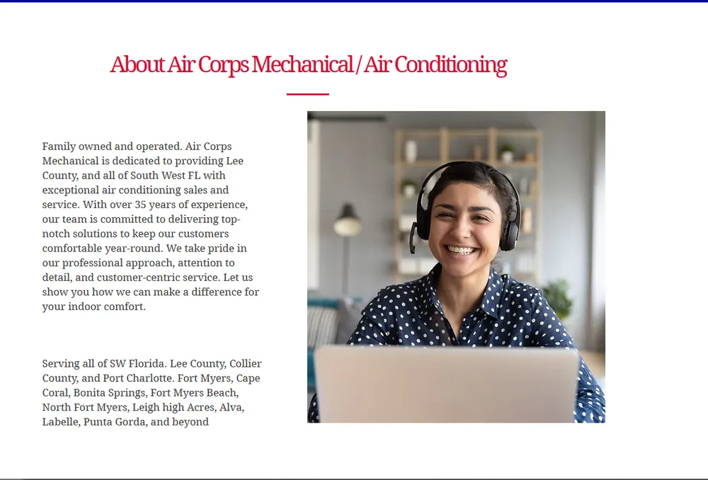 Slide of Air Corps Mechanical Air Conditioning