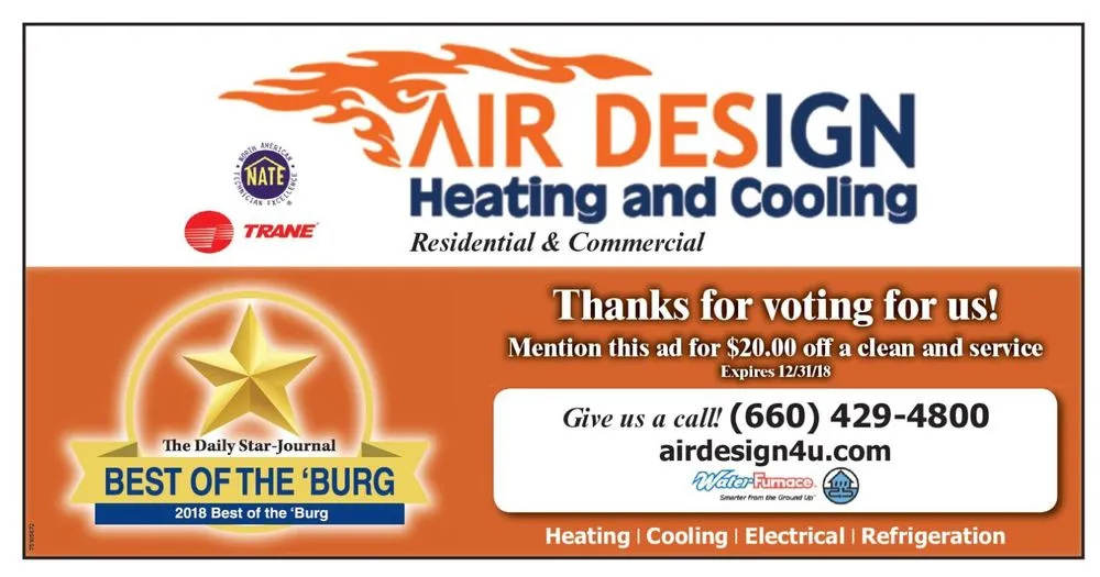 Slide of Air Design Heating & Cooling