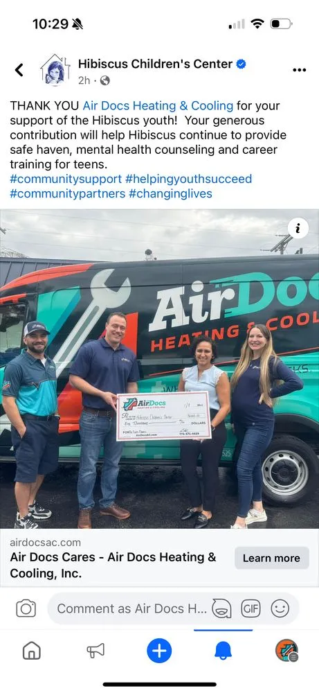 Slide of Air Docs Heating & Cooling