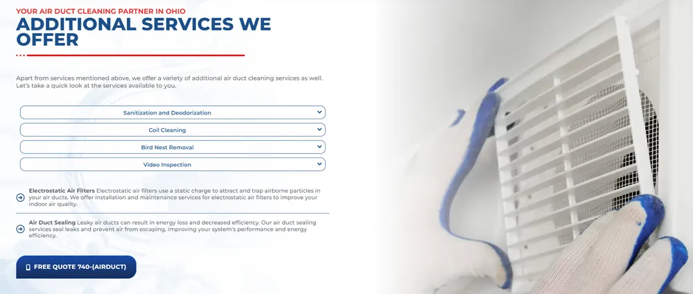 Slide of Air Duct Cleaning